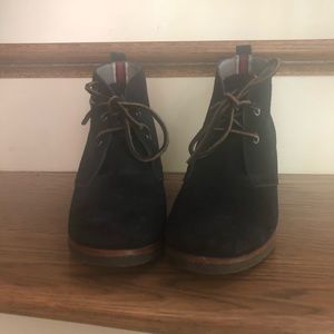 Sperry Wedge Black Tie Bootie